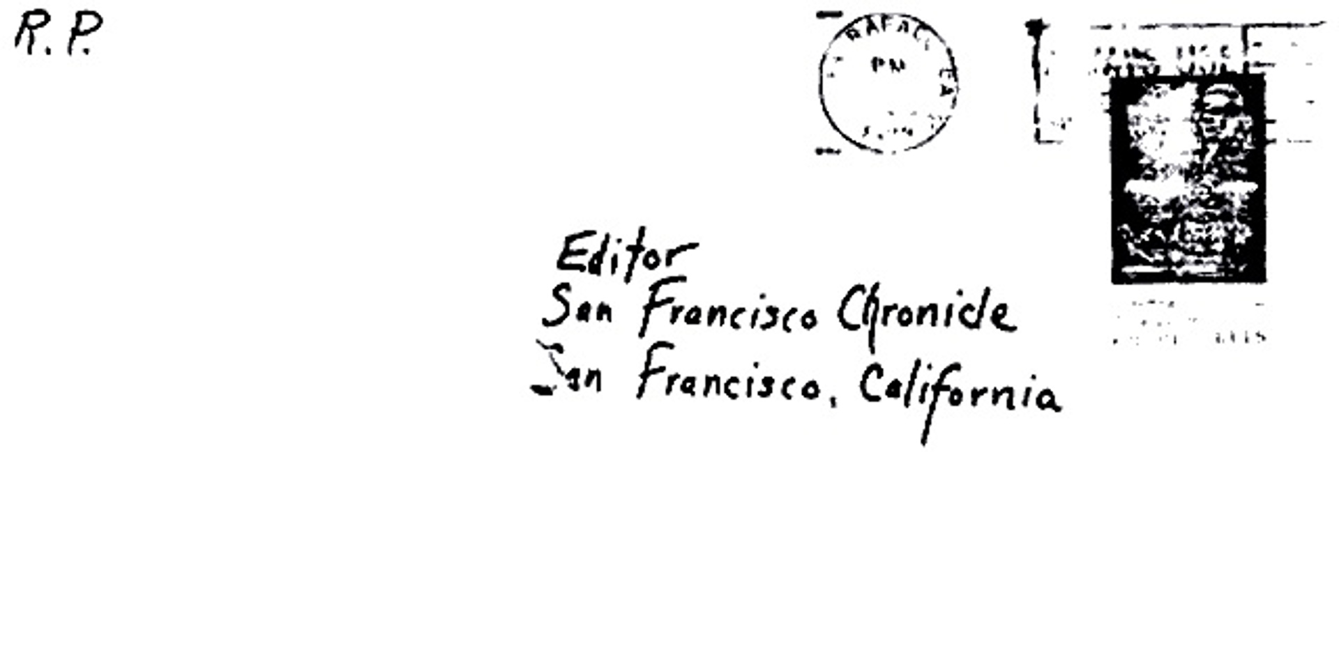 front of envelope 07-08-74