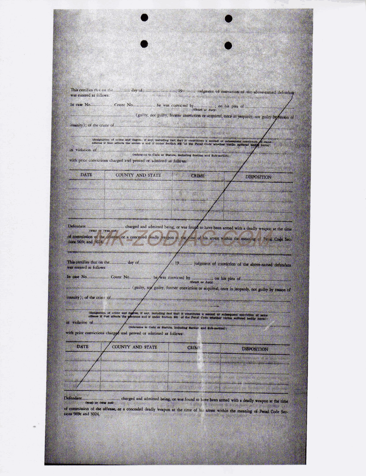 abstract of judgment for Coleman - page 3