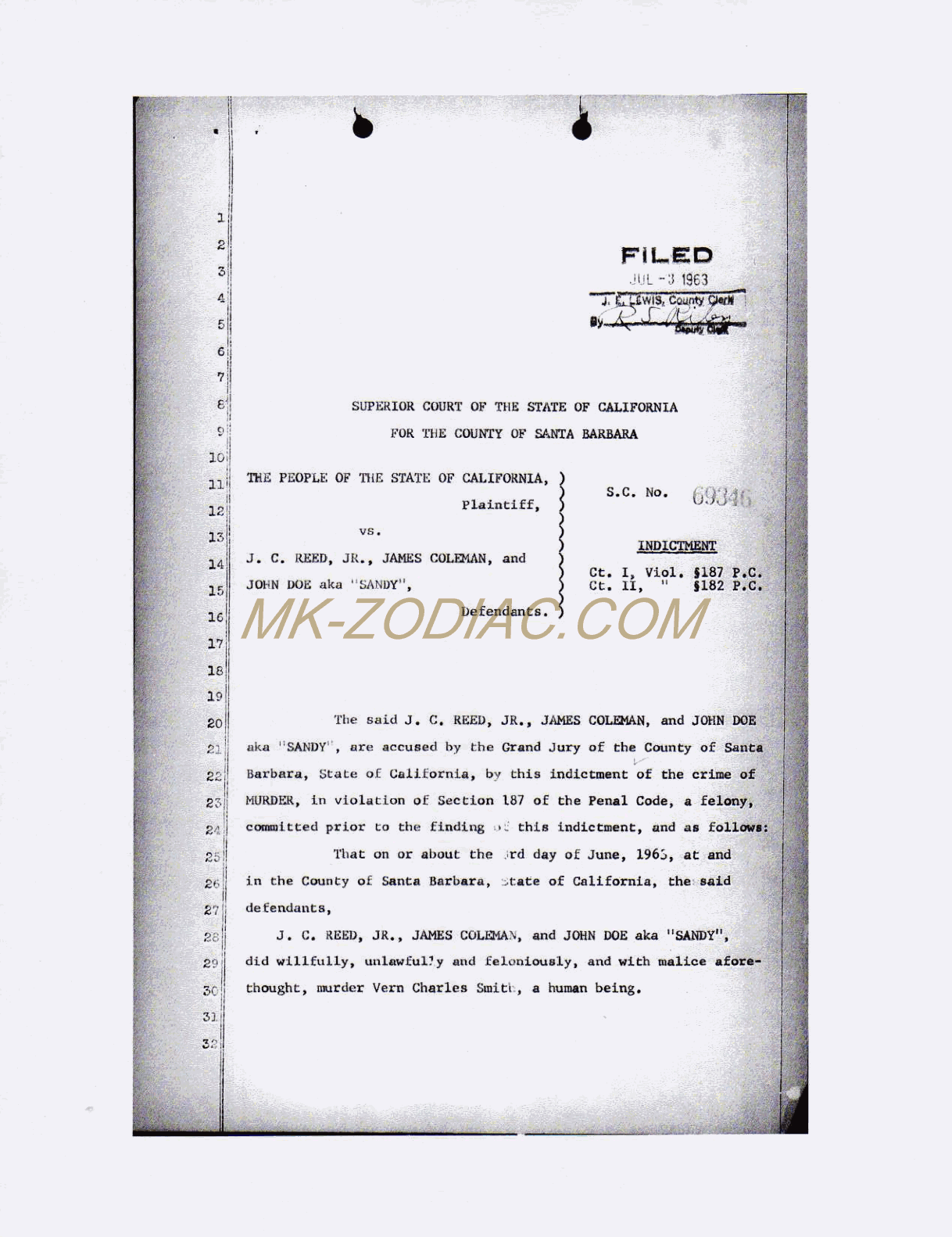 indictment - page 1