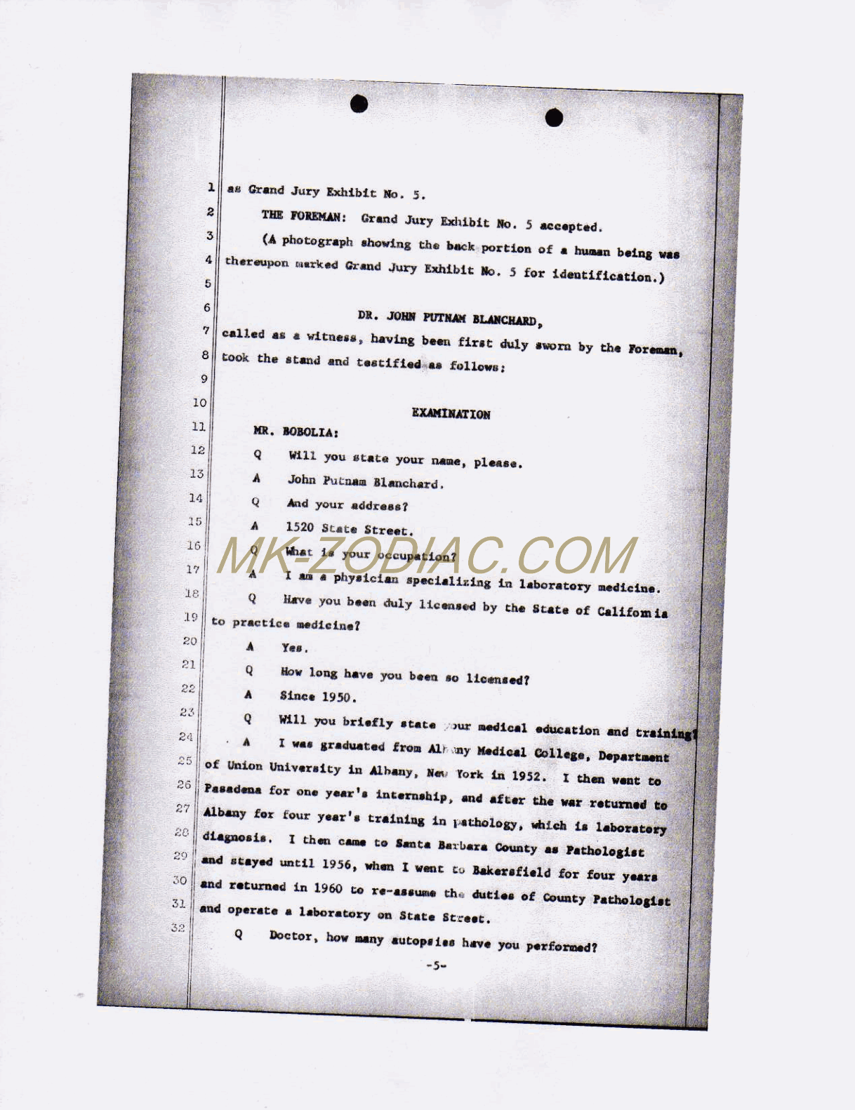 reporter&acute;s transcript - page 5