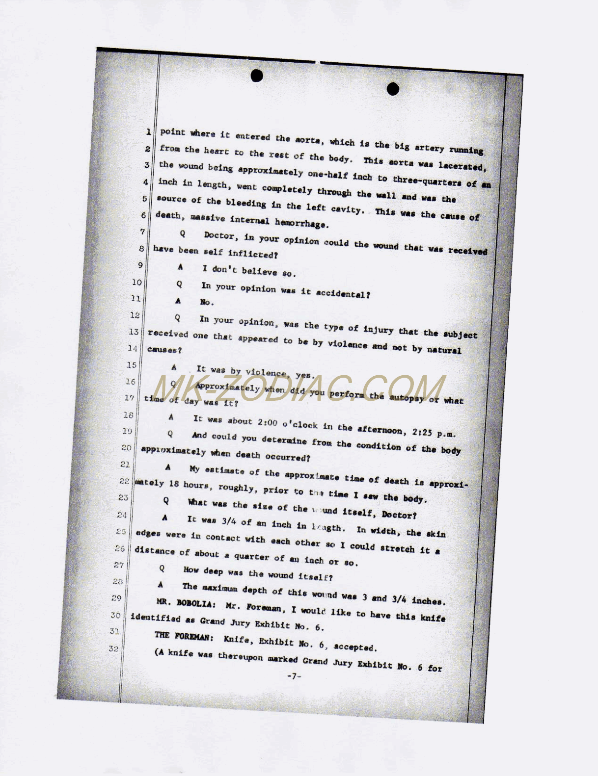 reporter&acute;s transcript - page 7