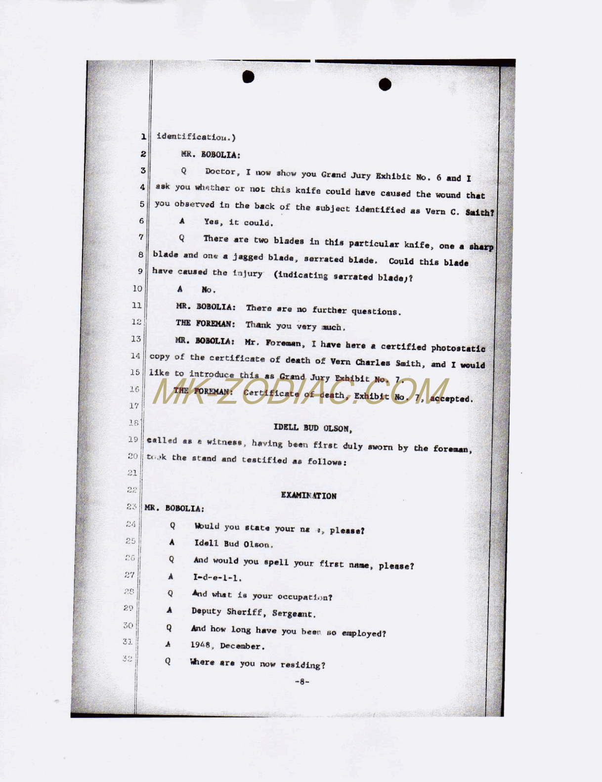 reporter&acute;s transcript - page 8