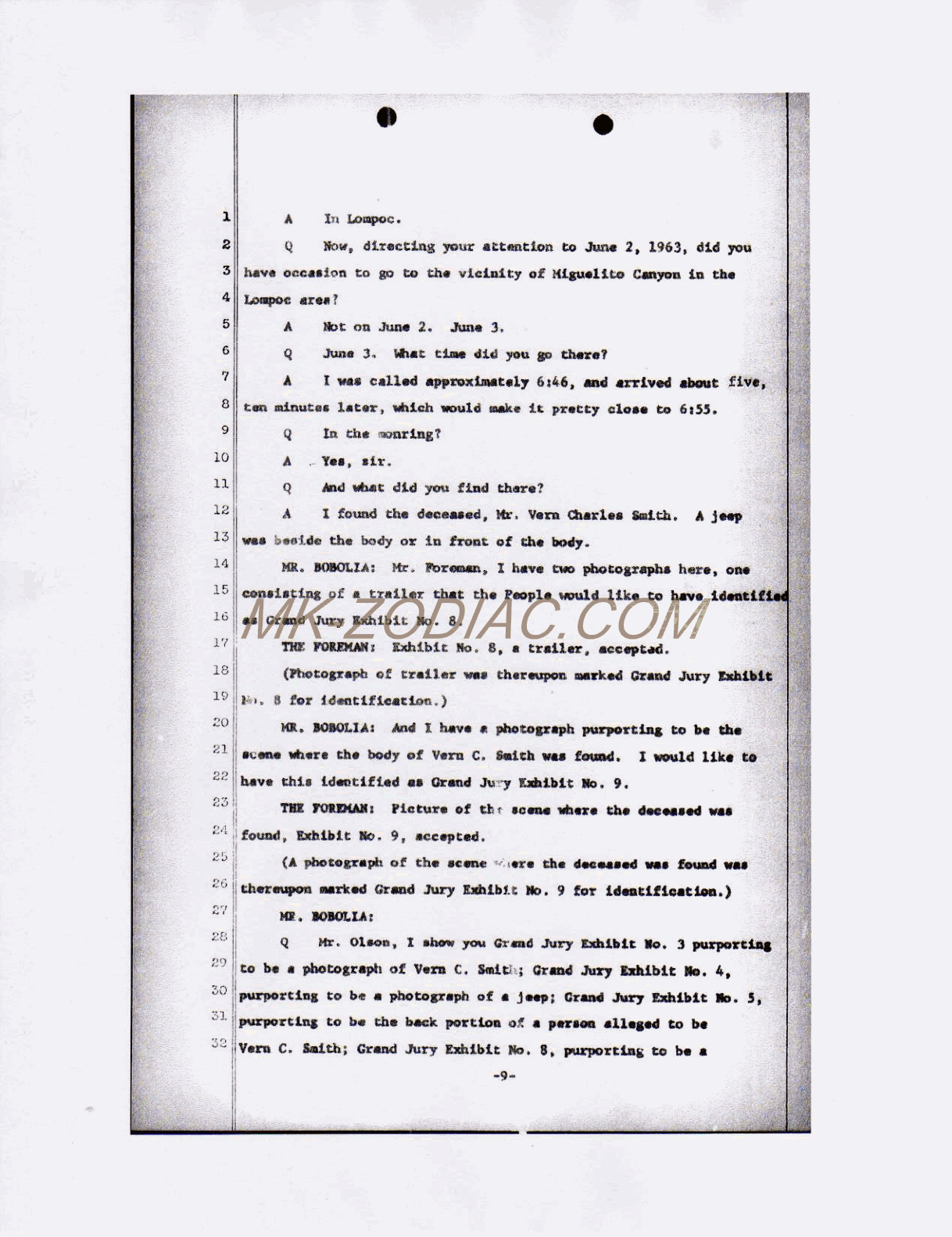 reporter&acute;s transcript - page 9