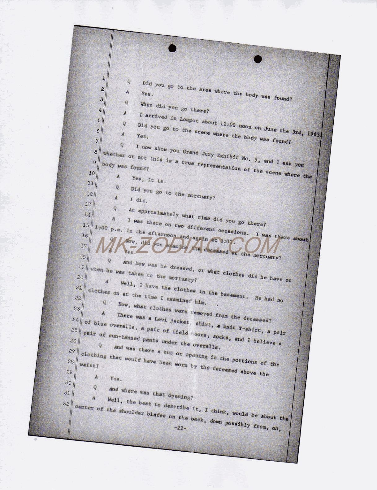 reporter&acute;s transcript - page 22