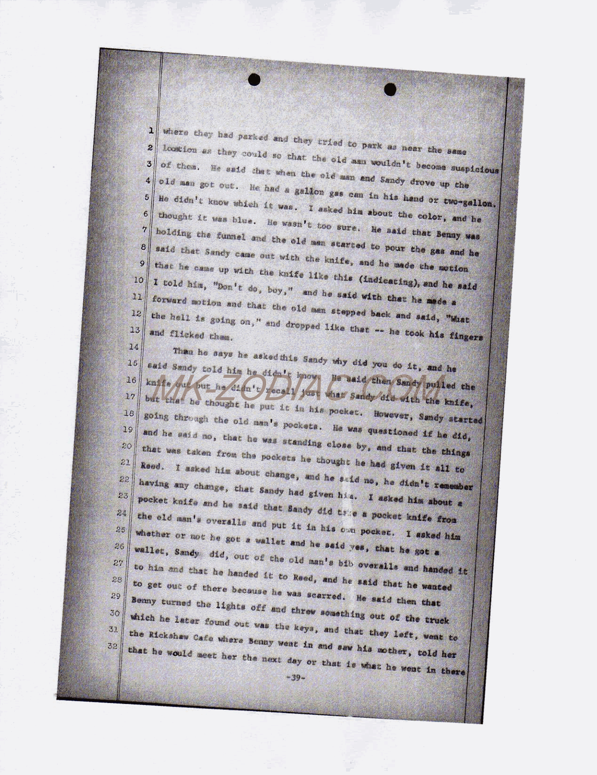 reporter&acute;s transcript - page 39