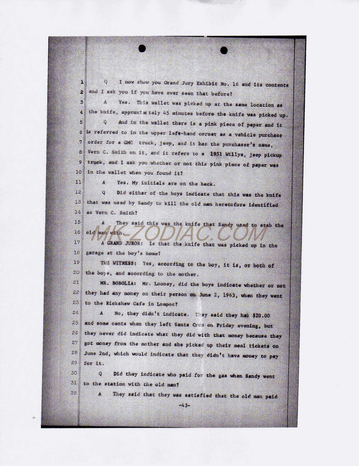 reporter&acute;s transcript - page 43