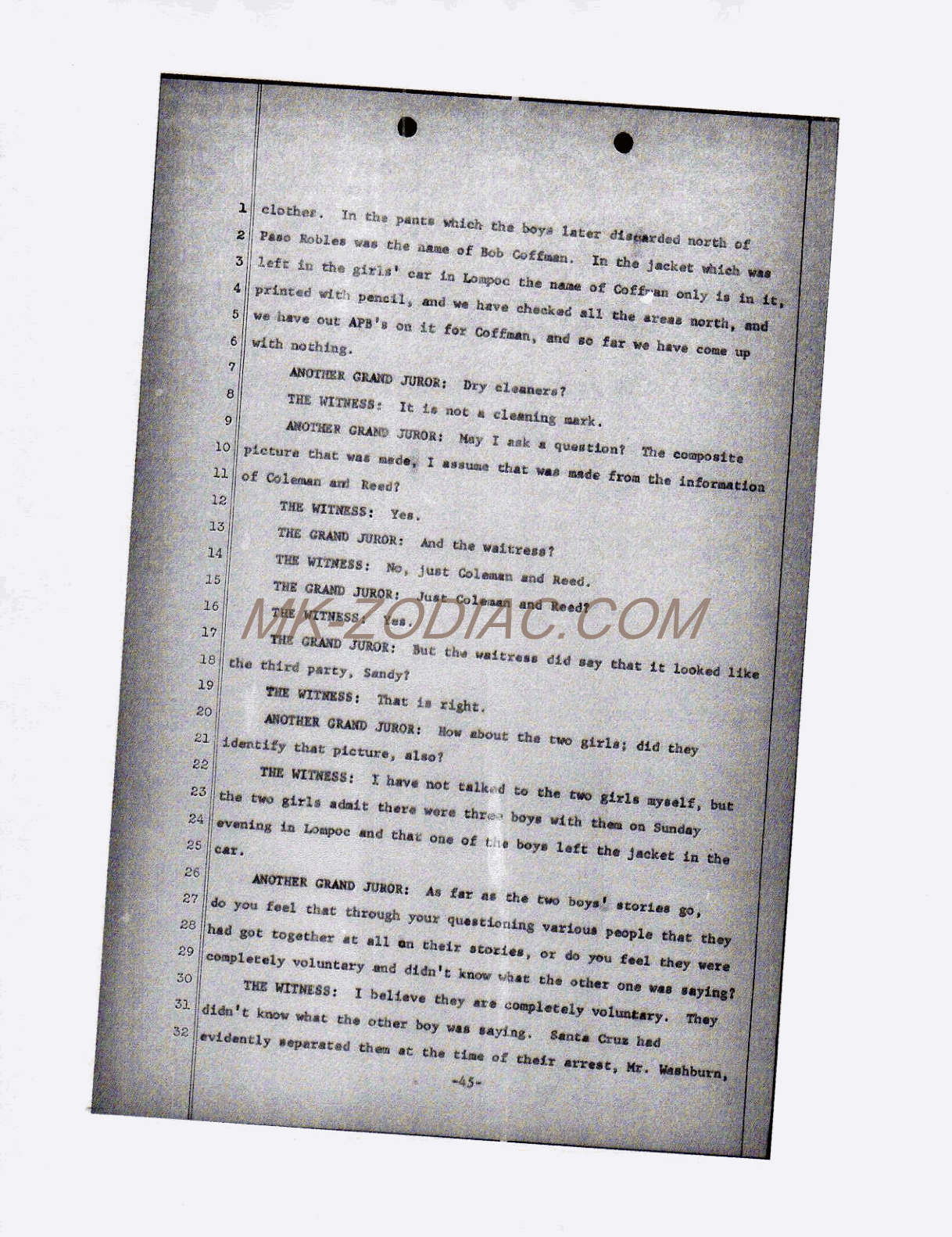reporter&acute;s transcript - page 45