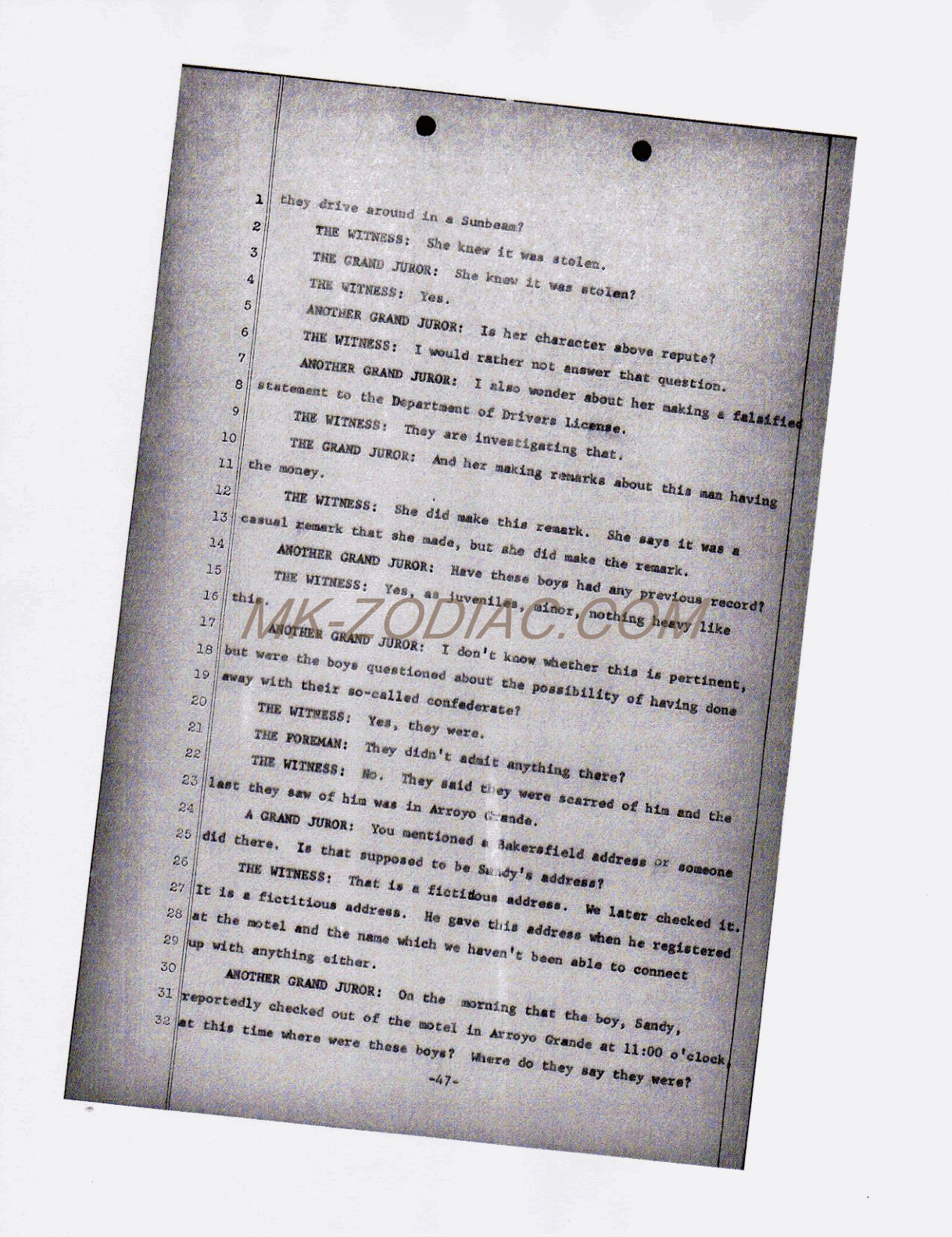 reporter&acute;s transcript - page 47