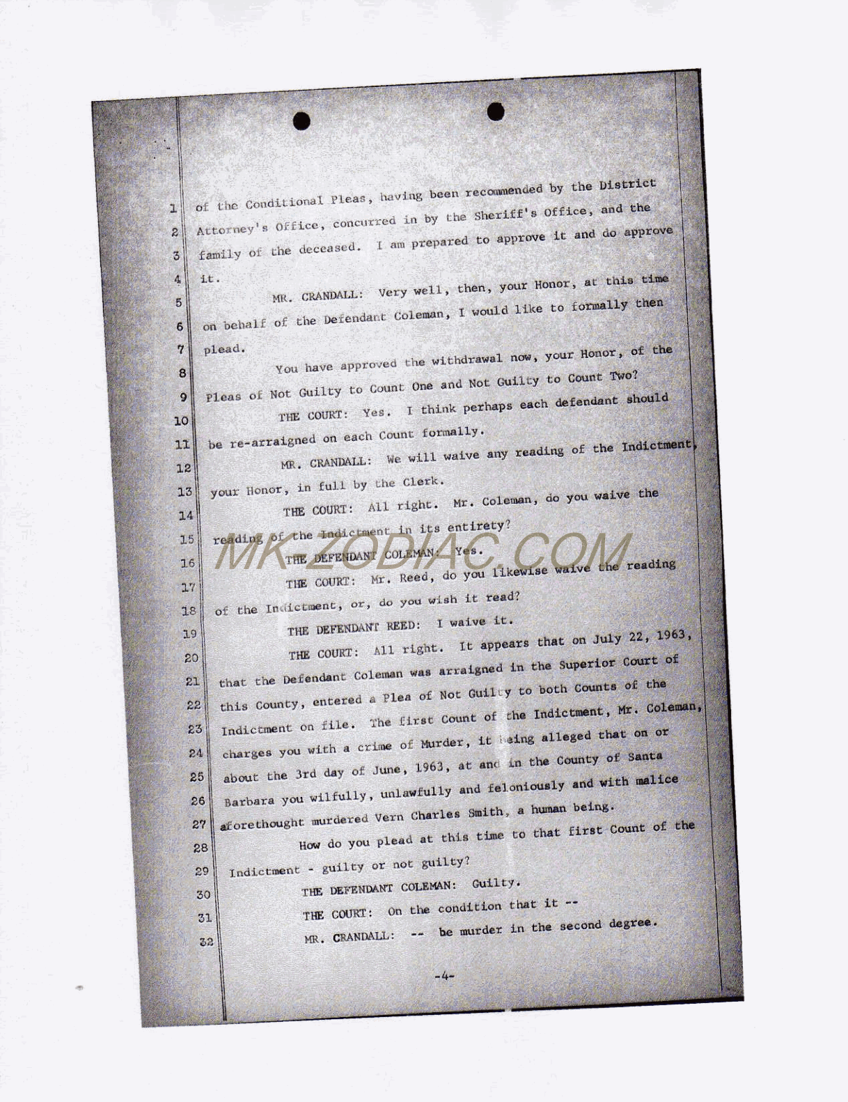 reporter&acute;s transcript for Coleman - page 4
