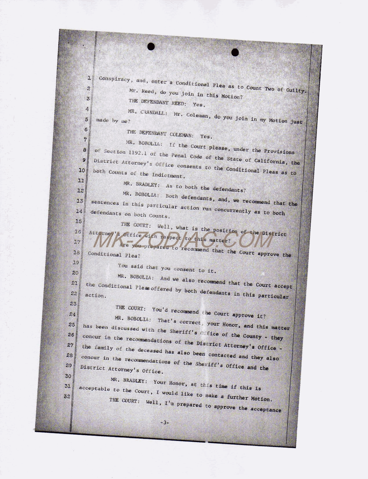 reporter&acute;s transcript for Reed - page 3