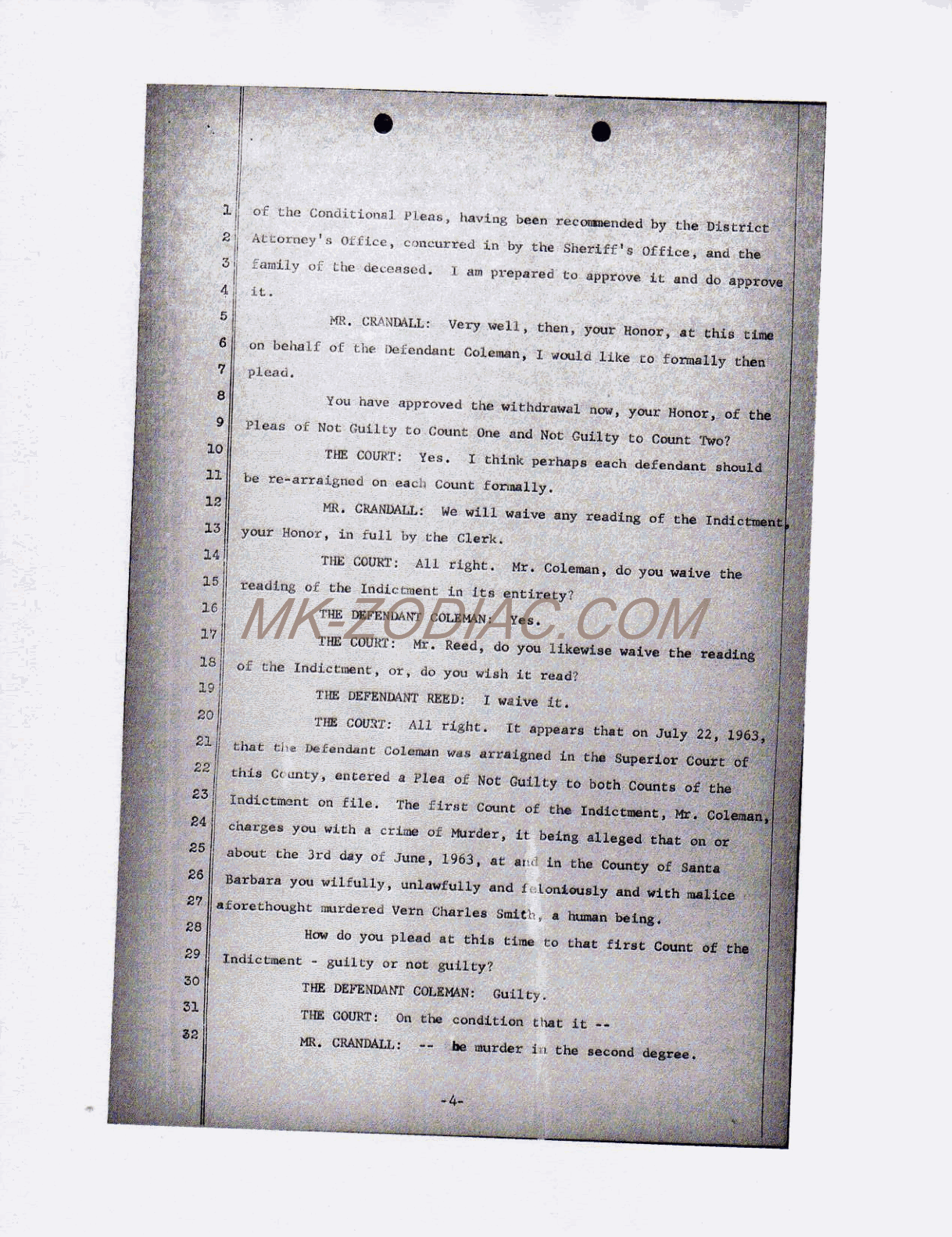 reporter&acute;s transcript for Reed - page 4