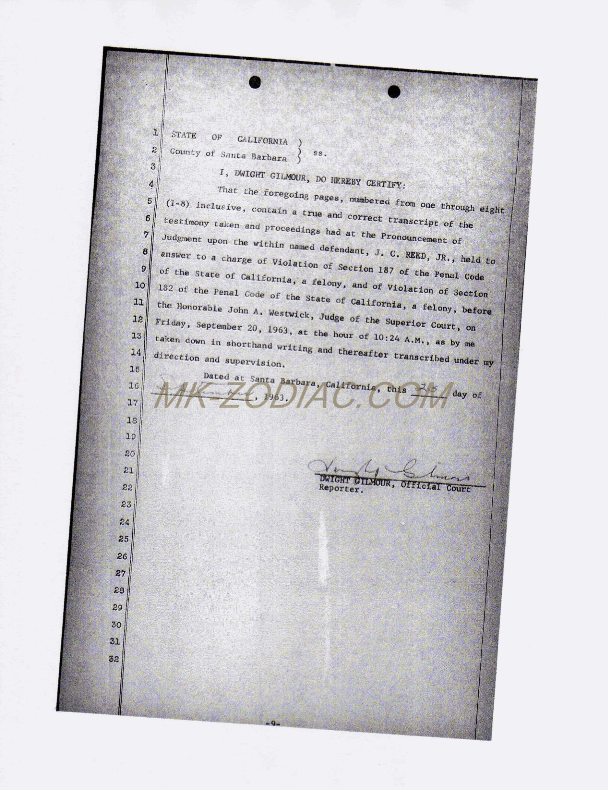 reporter&acute;s transcript for Reed - page 9