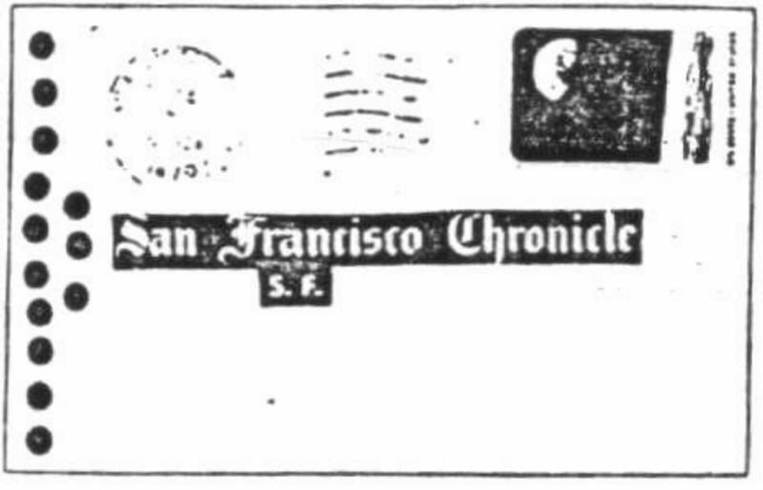 communication postmarked October 05, 1970, at San Francisco, California